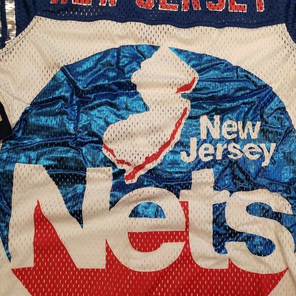 NBA New Jersey Nets Women's Size M All American Mesh T-Shirt White GIII - Picture 7 of 8